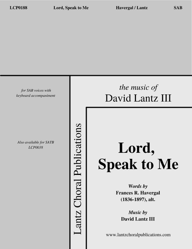 Lord, Speak to Me