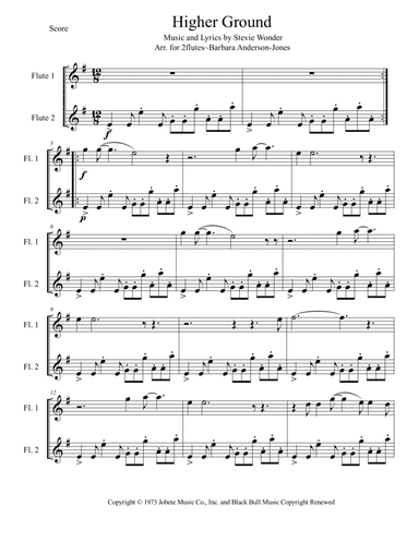 Higher Ground (arr. Barbara Anderson-Jones)