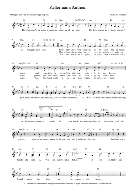 Kellerman's Anthem (arr. Vicky Jacobs)