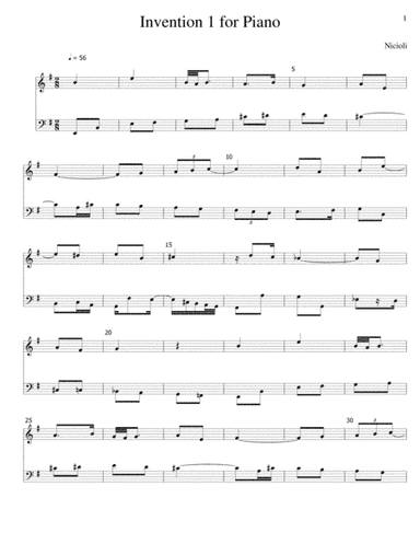 This is a little invention for piano.