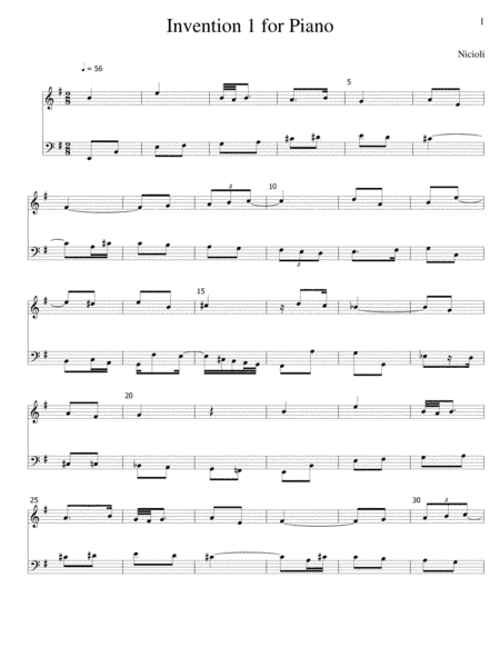 This is a little invention for piano.