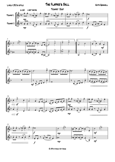 The Flapper's Ball (1920s style): Trumpet Duet