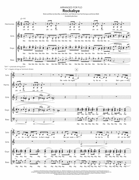 Rockabye (arr. Ben Bram)