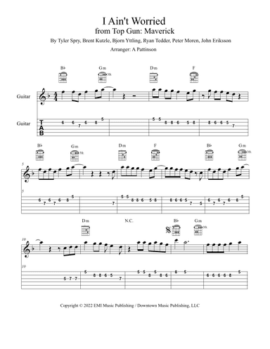 I Ain't Worried (arr. Andrew Pattinson)