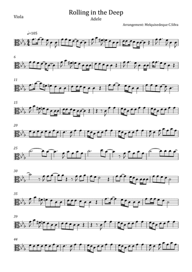 Rolling In The Deep (arr. Melquisedeque C.Silva)