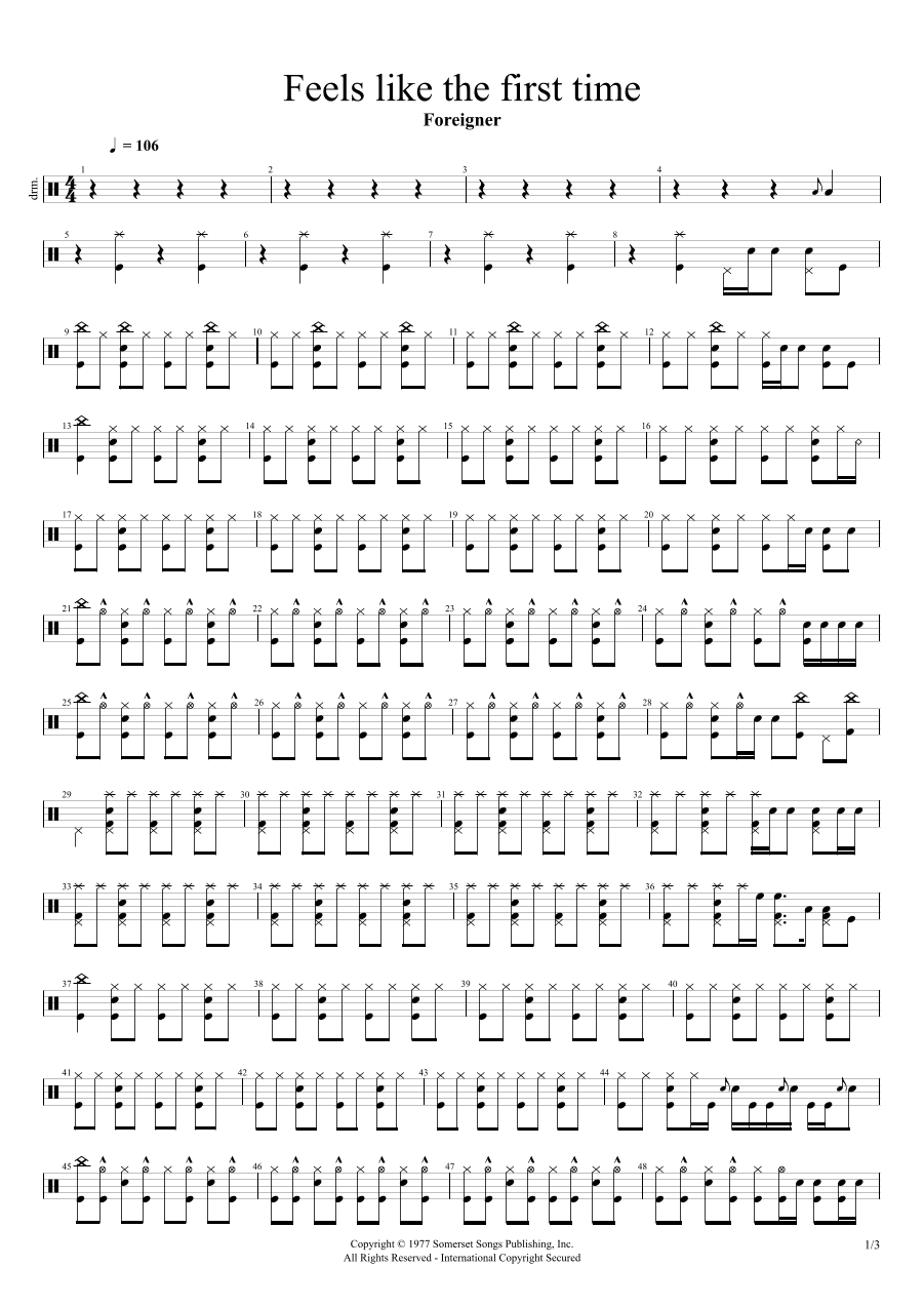 Feels Like The First Time (arr. Cyril Mayer)