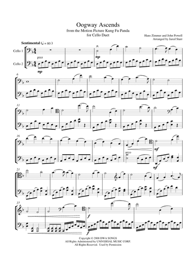 Oogway Ascends (arr. Jared Starr)