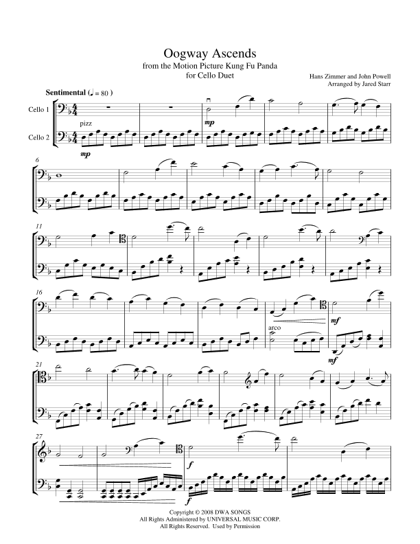 Oogway Ascends (arr. Jared Starr)