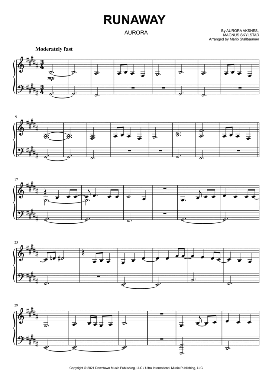 Runaway (arr. Mario Stallbaumer)
