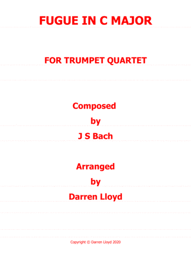 Fugue in C major - Trumpet quartet (arr. Darren Lloyd)