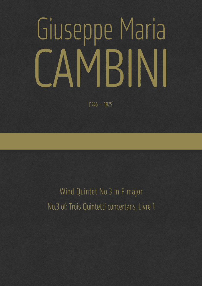 Cambini - Wind Quintet No.3 in F major (arr. J.G. Cucó Barber)