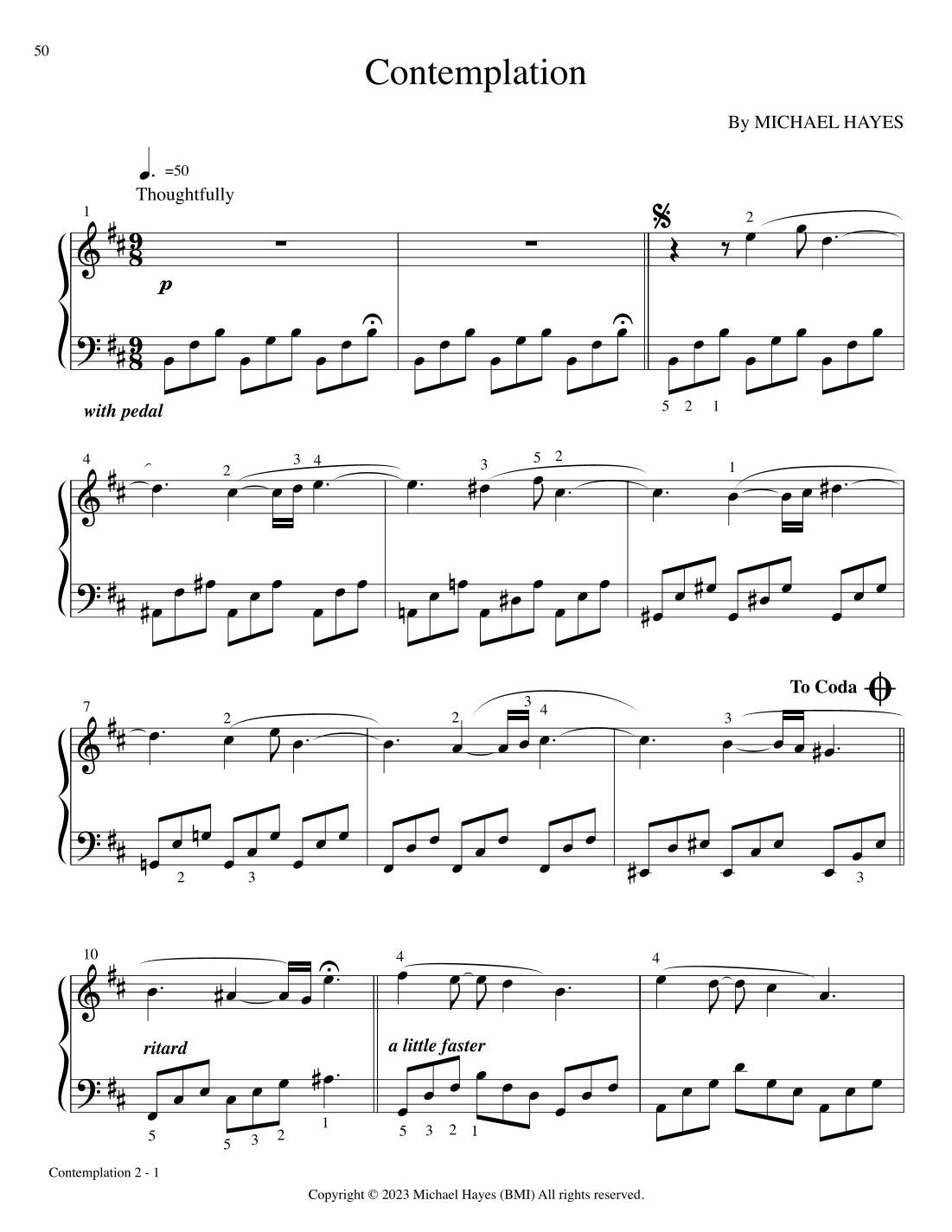 Contemplation - From 24 Short Piano Pieces in All Keys