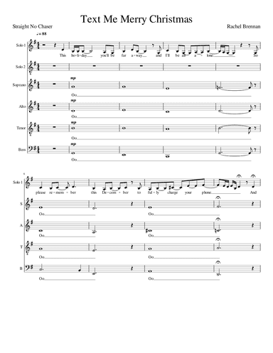 Text Me Merry Christmas (arr. Rachel Brennan)