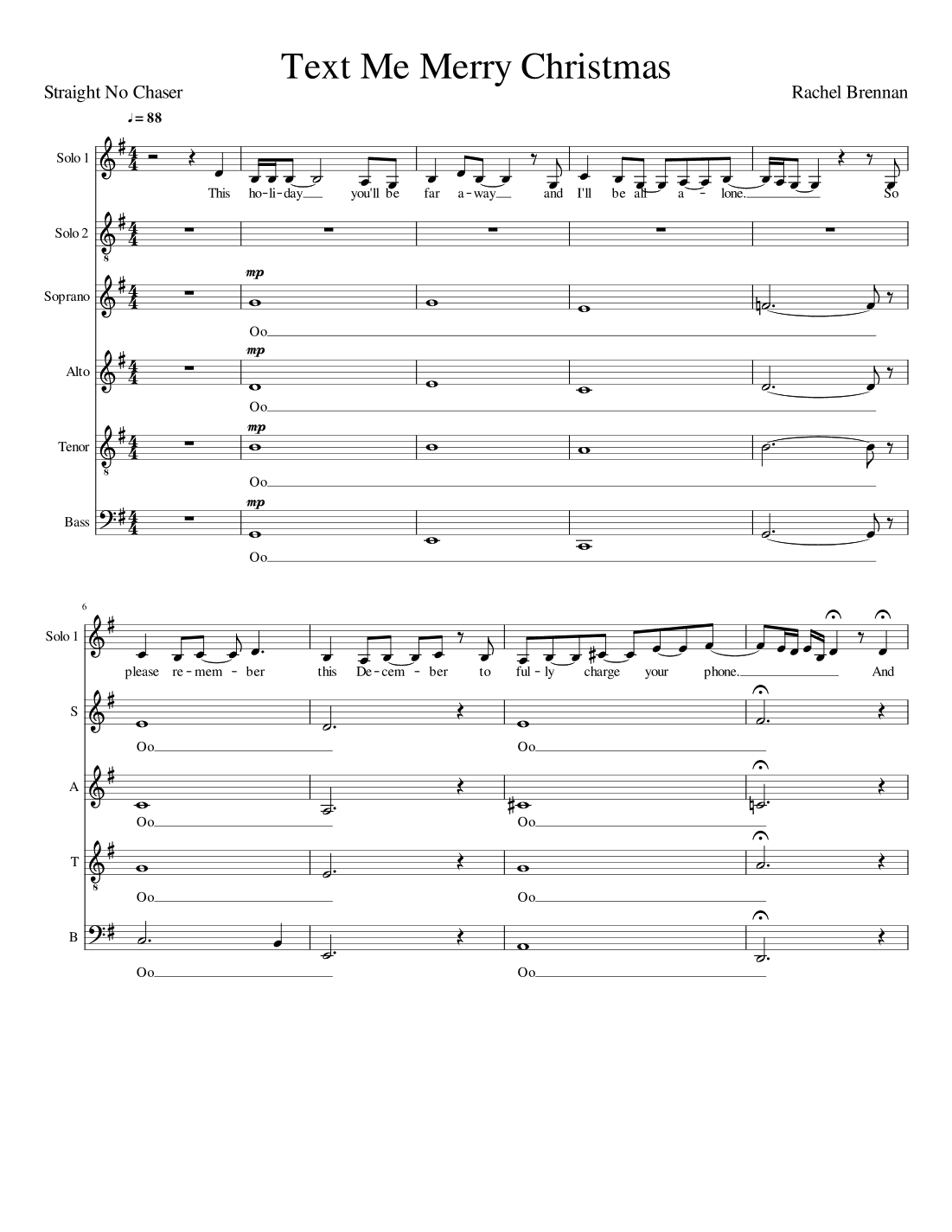 Text Me Merry Christmas (arr. Rachel Brennan)