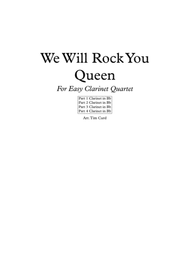 We Will Rock You (arr. Tim Curd)