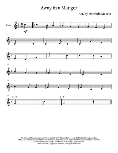 Away In A Manger (arr. Dominic Meccia)