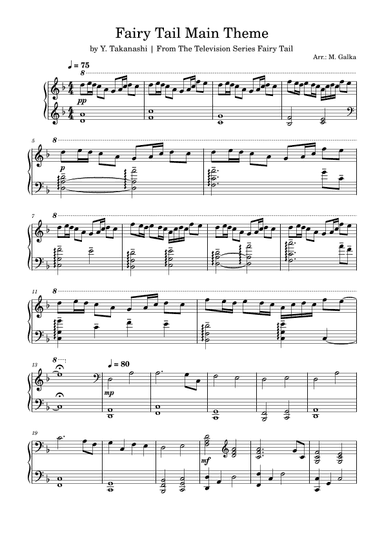 Fairy Tail (arr. M. Galka)