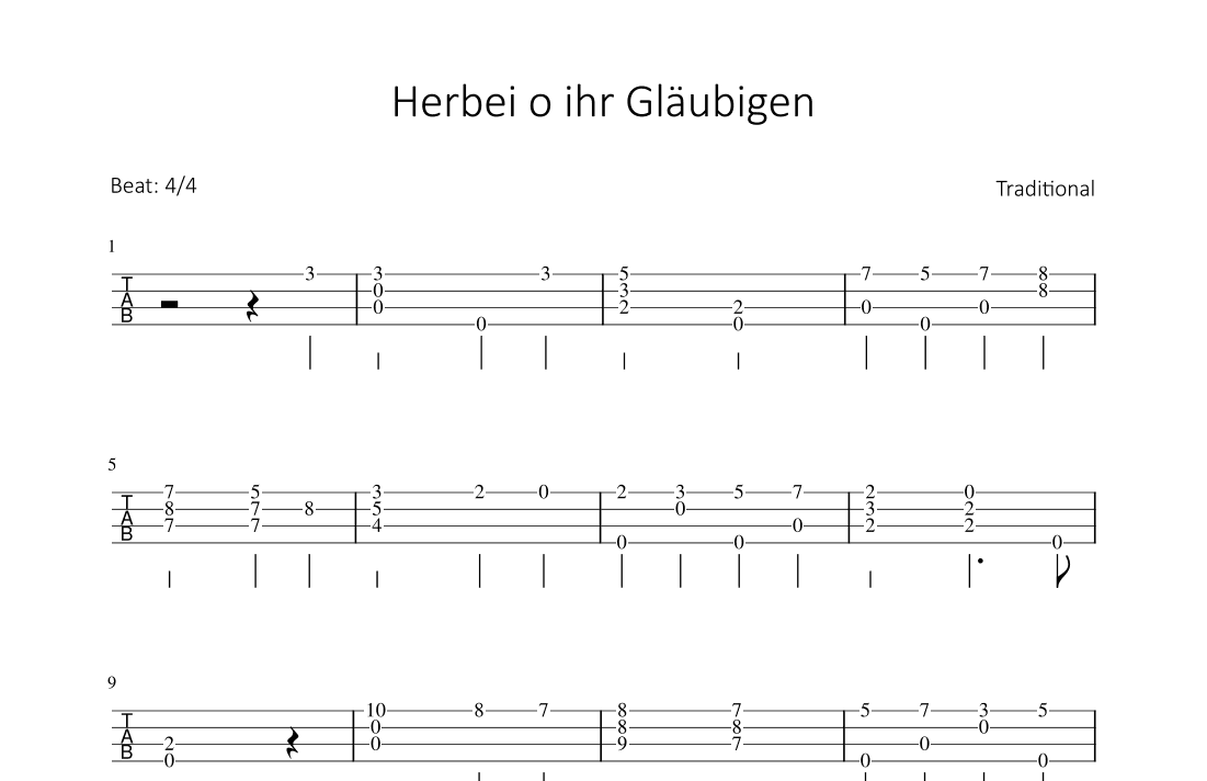Herbei o ihr Gläubigen (arr. Bettina Schipp)