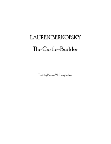 THE CASTLE-BUILDER (low voice) - score and cornet part