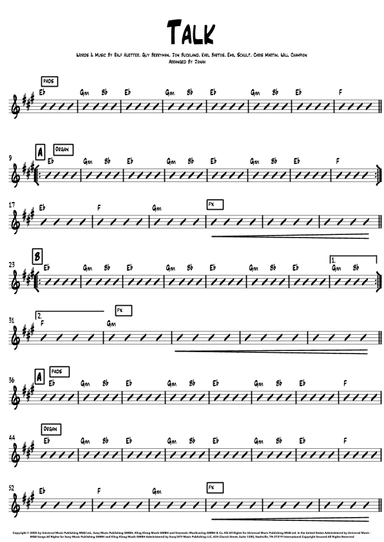 Talk (arr. Jonah Oliva)