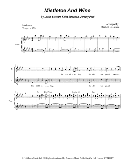 Mistletoe And Wine (arr. Stephen DeCesare)
