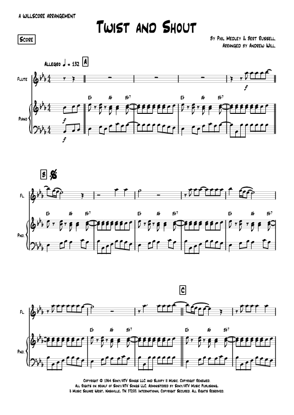 Twist And Shout (arr. Andrew Will)