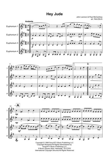Hey Jude (arr. Nick Birch)