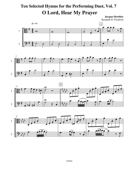 Ten Selected Hymns for the Performing Duet, Vol. 7 - viola and cello (arr. Kenneth D. Friedrich)