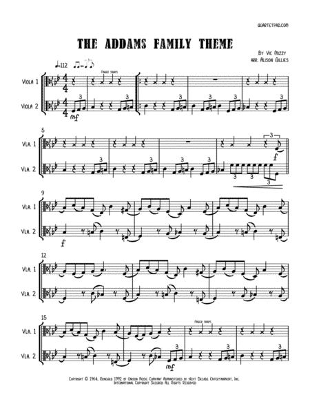 Addams Family Theme (arr. Alison Gillies)