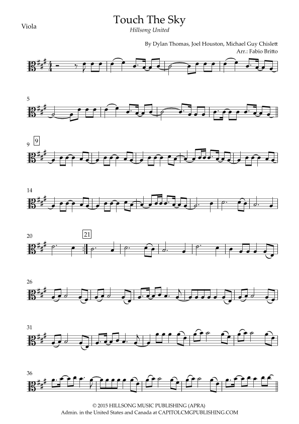 Touch The Sky (arr. Fabio Britto)