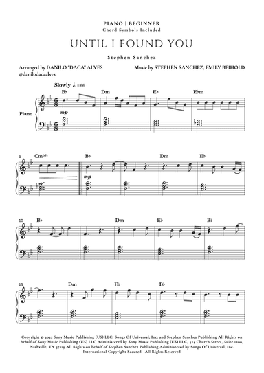 Until I Found You (arr. Danilo "Daca" Alves)