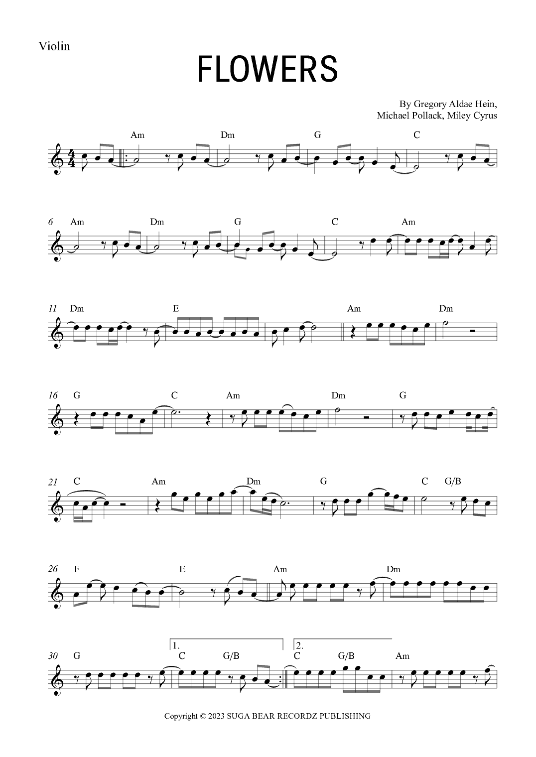 Flowers (arr. Gabriel Oliveira)
