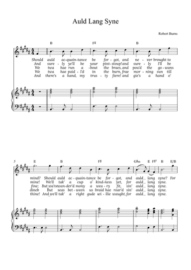 Auld Lang Syne (arr. Alex Nunes Rodrigues)