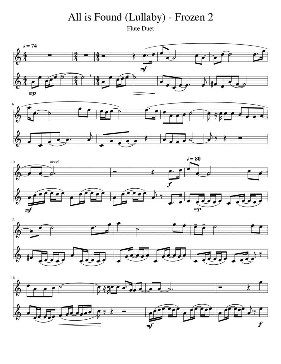 All Is Found (arr. Elaine Wong)