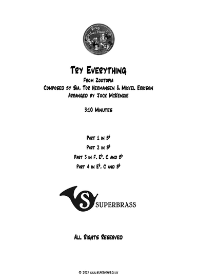 Try Everything (arr. Jock McKenzie)
