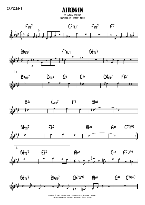 Airegin (arr. Rammy Music)