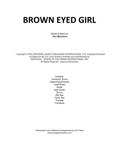 Brown Eyed Girl (arr. Jim Farley)