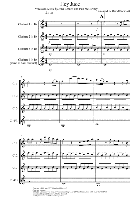 Hey Jude (arr. David Burndrett)