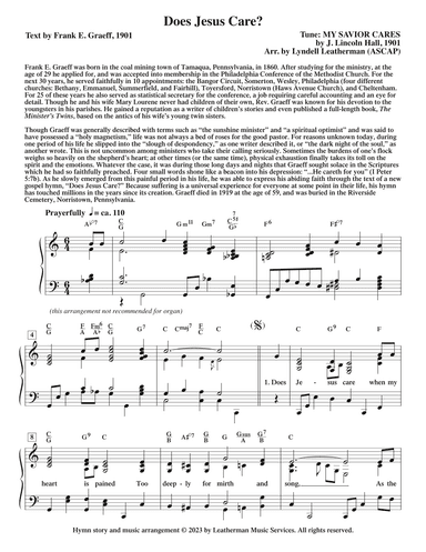 Does Jesus Care? (arr. Lyndell Leatherman)