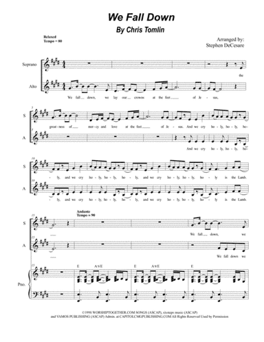 We Fall Down (arr. Stephen DeCesare)