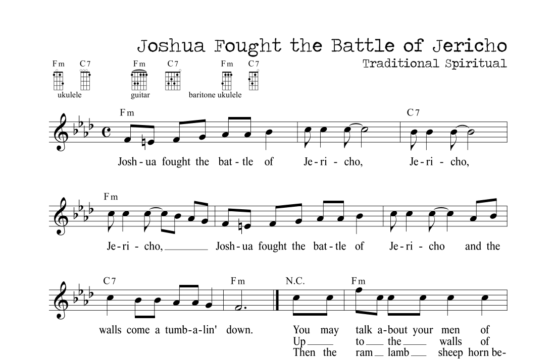 Joshua Fought the Battle of Jericho (arr. M. Ryan Taylor)