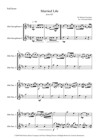 Married Life (arr. Fernando Britto)