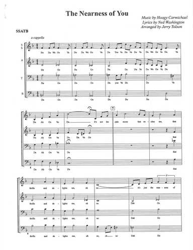 The Nearness Of You (arr. Jerry Tolson)