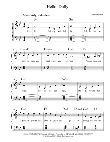 Hello, Dolly! (arr. Pedro Bernardez)
