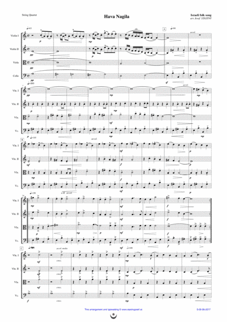Hava Nagila (arr. Josef STASTNY)