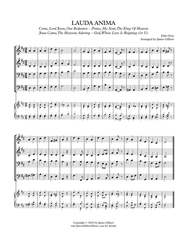 LAUDA ANIMA (arr. James Gilbert)