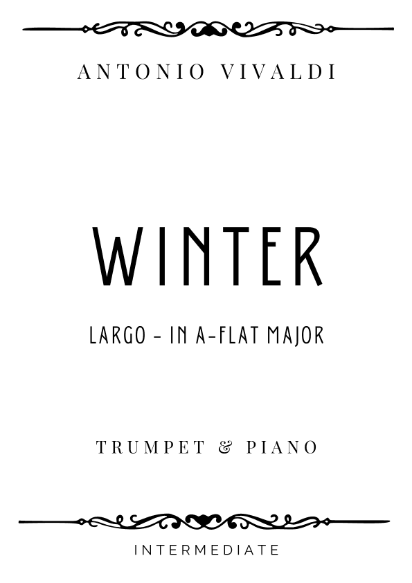Vivaldi - Largo from Winter (The Four Seasons) in A Flat Major - Intermediate (arr. Piacere Music Sheets)
