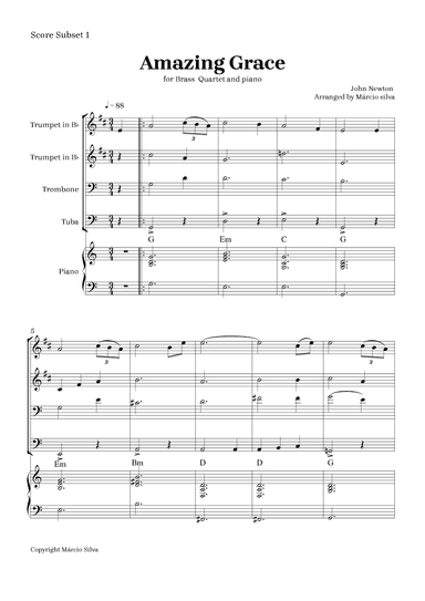 Amazing grace (arr. Márcio Silva)