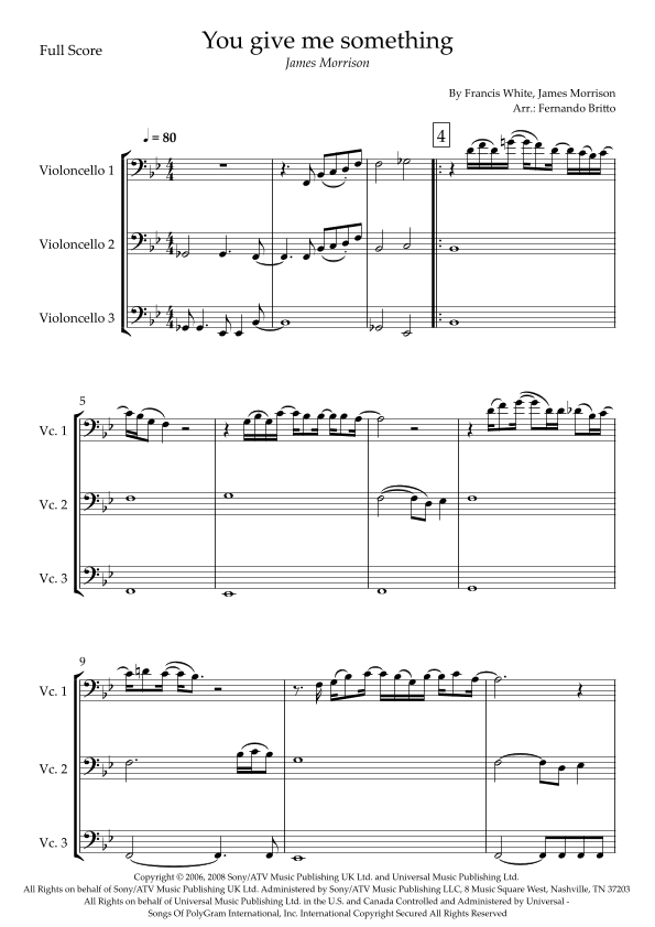 You Give Me Something (arr. Fernando Britto)