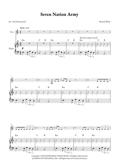 Seven Nation Army (arr. Tom Drummond)